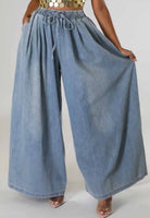 Wide Leg Denim Pants