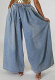 Wide Leg Denim Pants