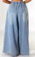 Wide Leg Denim Pants