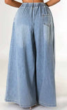 Wide Leg Denim Pants