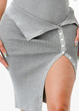 Ribbed Skirt Set