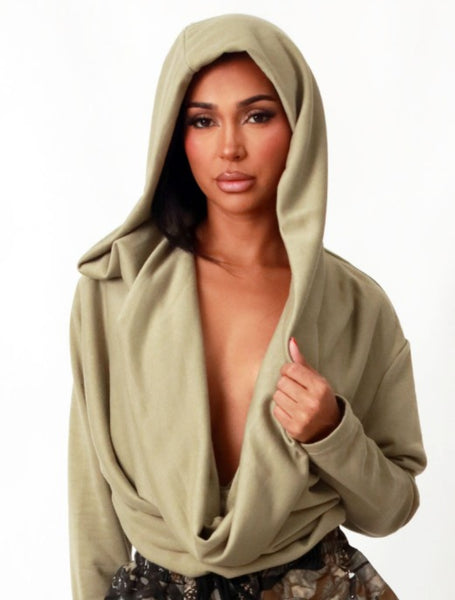 Halo Drape Hoodie