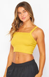 Square Neck Crop Tank