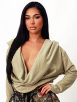Halo Drape Hoodie