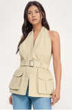 Safari Utility Halter Top