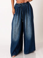 Wide Leg Denim Pants