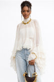 Soft Power Ruffle Top