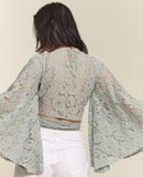 Kimono Sleeve Crop Top