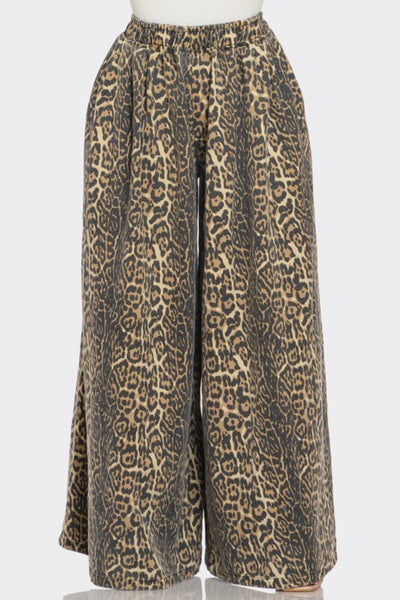 Wide Leg Denim Pants