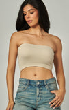Ribbed Bandeau Tube Top