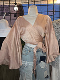 Kimono Sleeve Crop Top