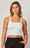 Square Neck Crop Tank