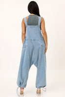 Oversized Denim Overalls