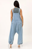 Oversized Denim Overalls