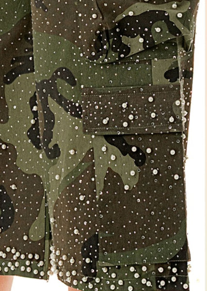 Rhinestone Recon Shorts
