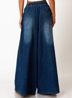 Wide Leg Denim Pants