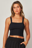 Square Neck Crop Tank