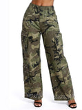 Rhinestone Recon Camo Pants