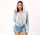 Halo Drape Hoodie
