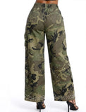 Rhinestone Recon Camo Pants