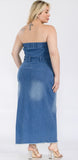 Strapless Denim Dress